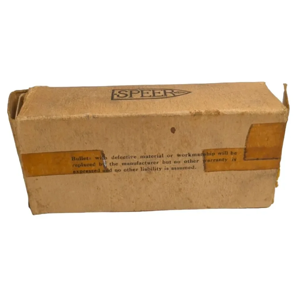 Vintage Speer Empty Ammo Box, 8mm .323